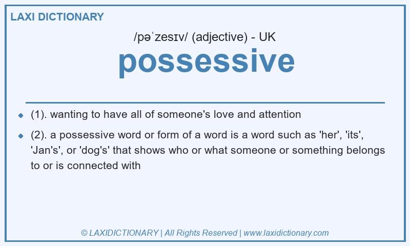 Definition possessive in British English