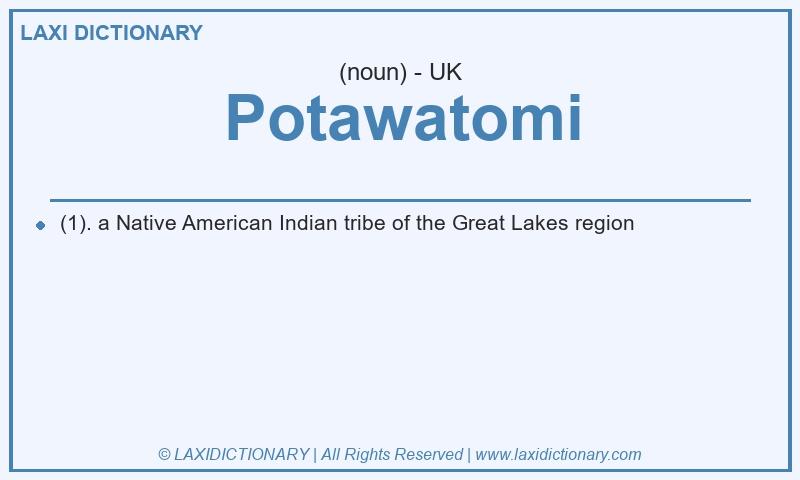 Definition Potawatomi in British English