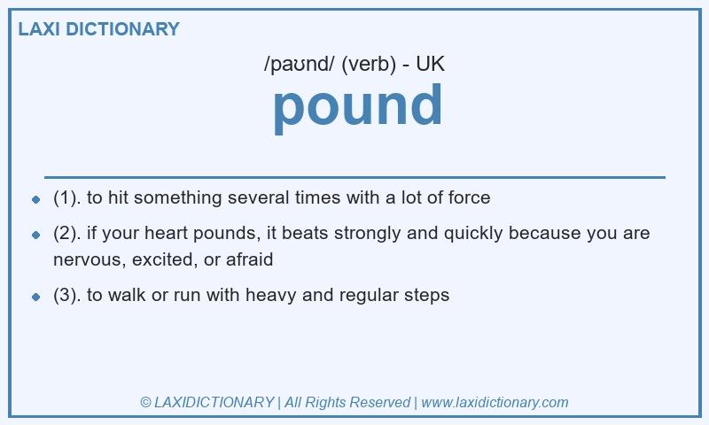 Definition pound in British English