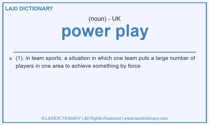 Definition power play in British English