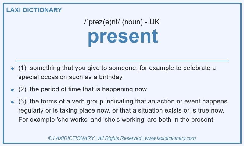 Definition present in British English