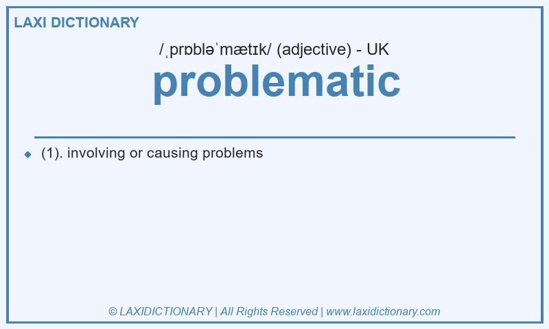Definition problematic in British English