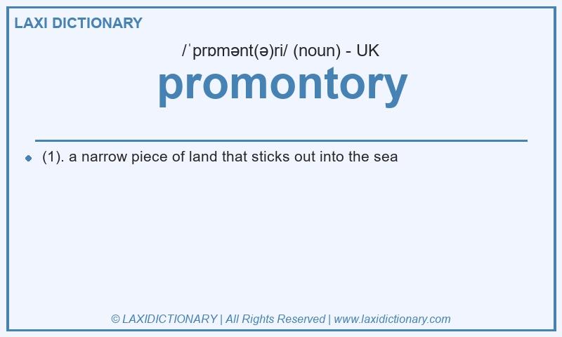 Definition promontory in British English