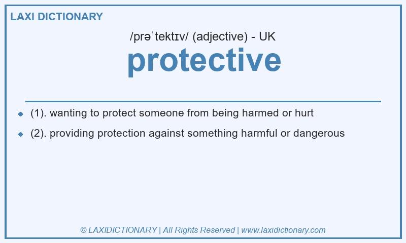 Definition protective in British English