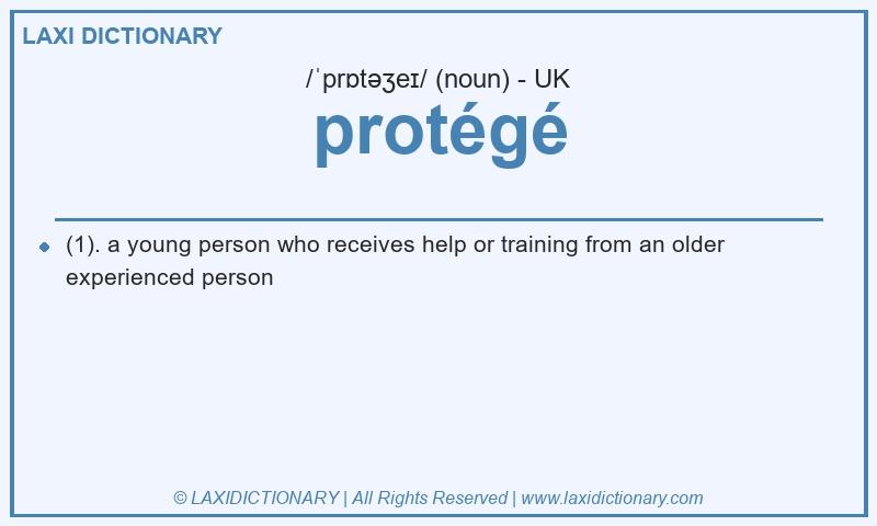 Definition protégé in British English
