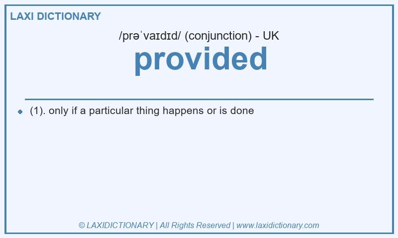 Definition provided in British English