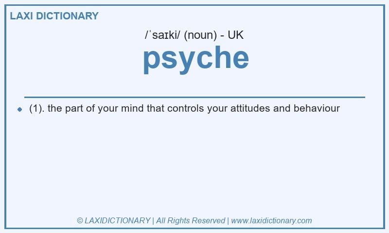 Definition psyche in British English