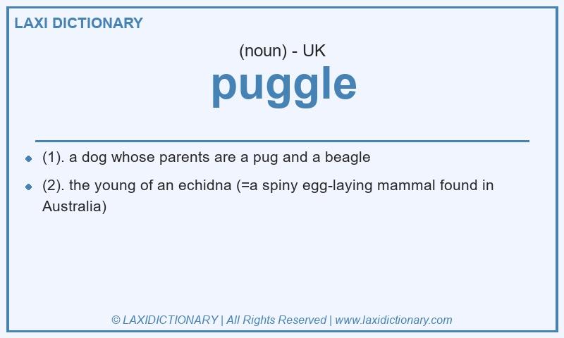 Definition puggle in British English