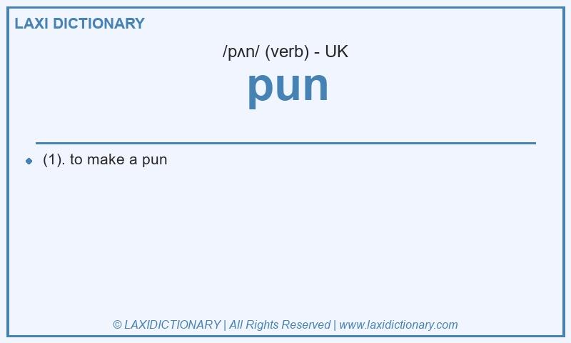 Definition pun in British English