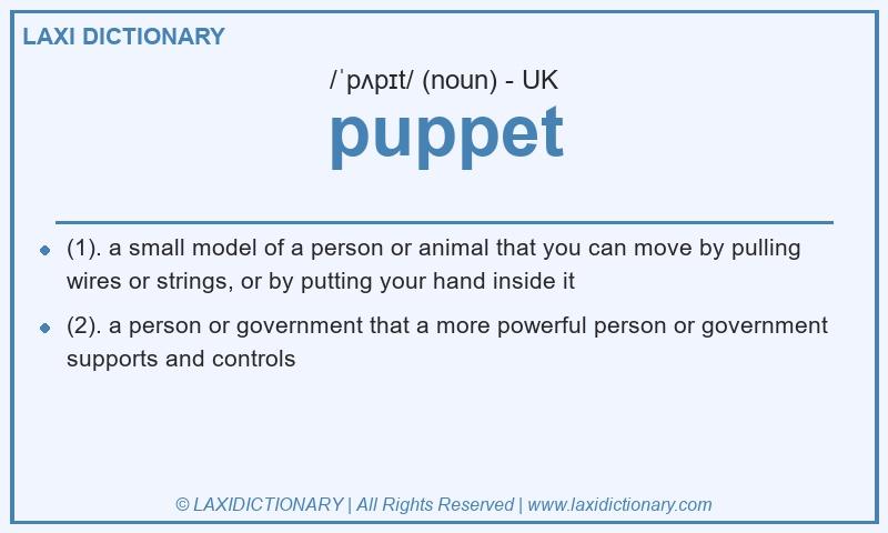 Definition puppet in British English