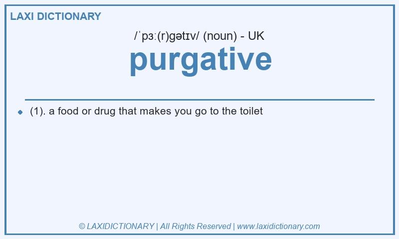 Definition purgative in British English
