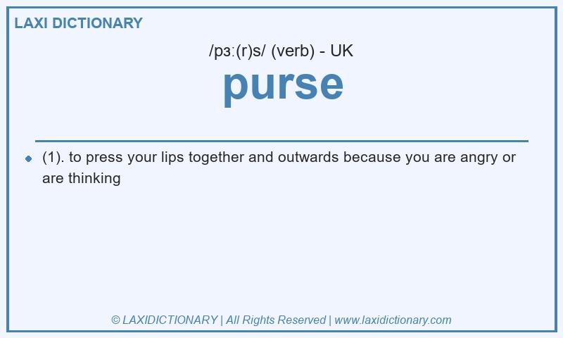 Definition purse in British English