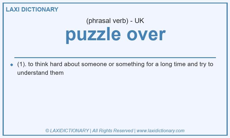 Definition puzzle over in British English