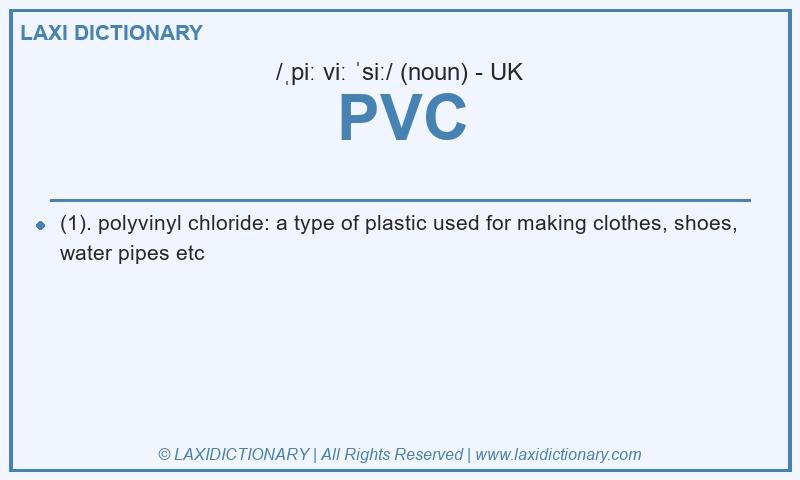 Definition PVC in British English