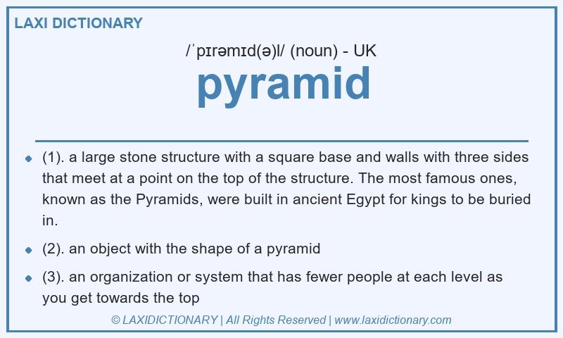Definition pyramid in British English