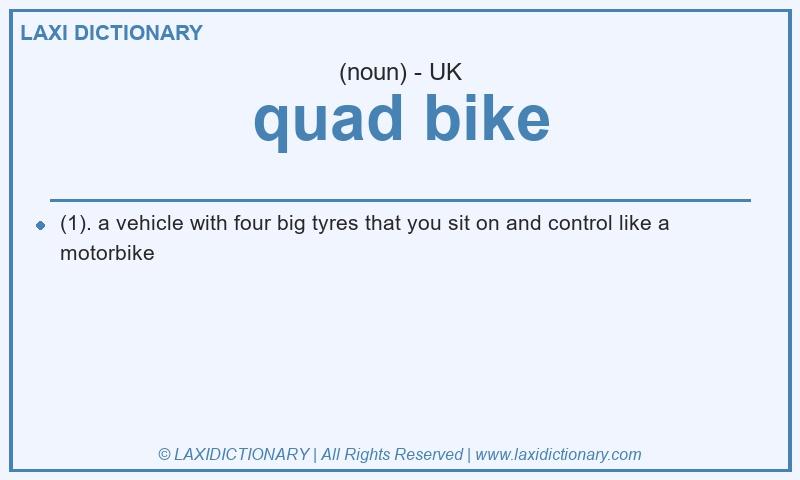 Definition quad bike in British English