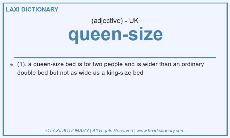 Definition queen-size in British English