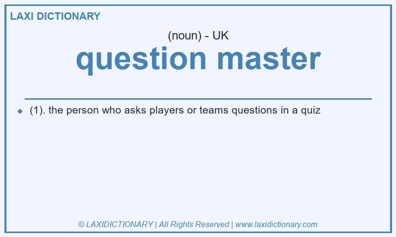 Definition question master in British English