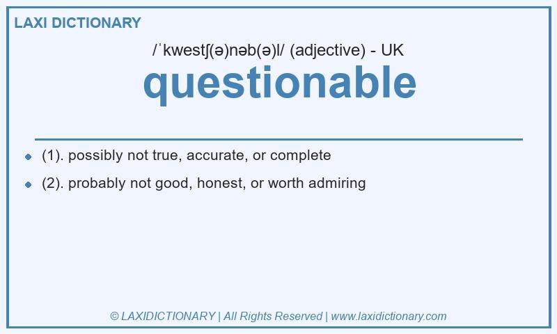 Definition questionable in British English
