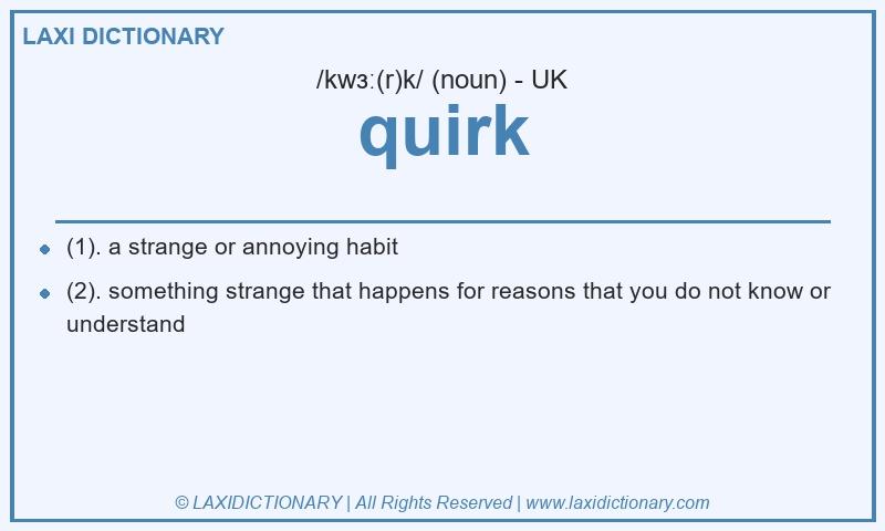 Definition quirk in British English