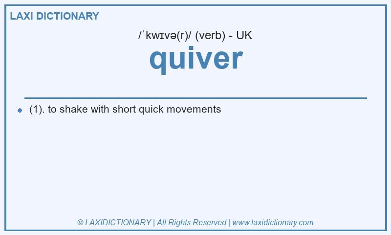 Definition quiver in British English