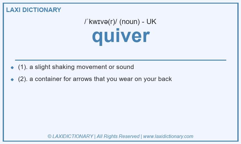 Definition quiver in British English