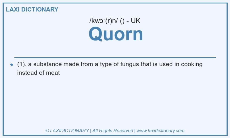 Definition Quorn in British English