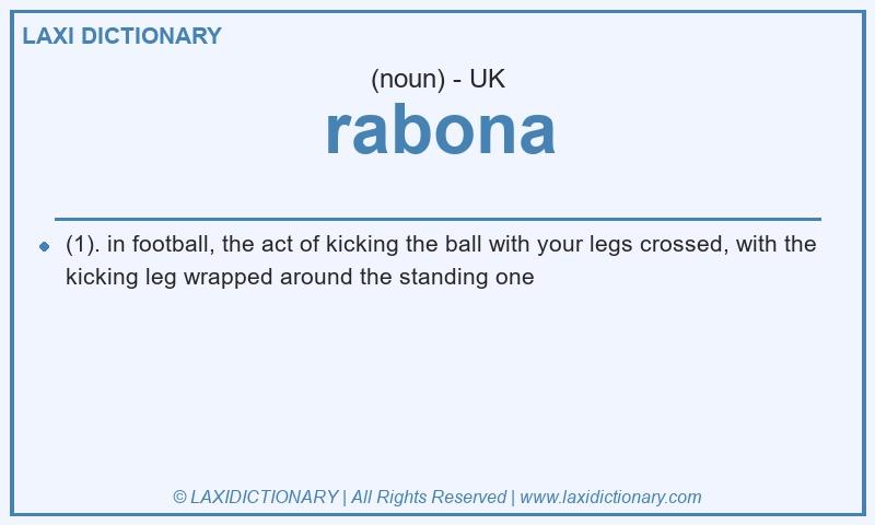 Definition rabona in British English