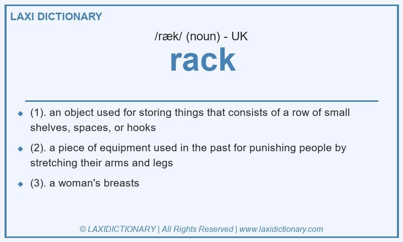 Definition rack in British English