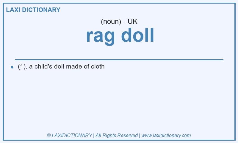 Definition rag doll in British English