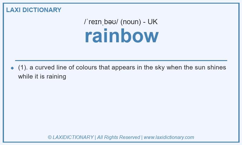 Definition rainbow in British English