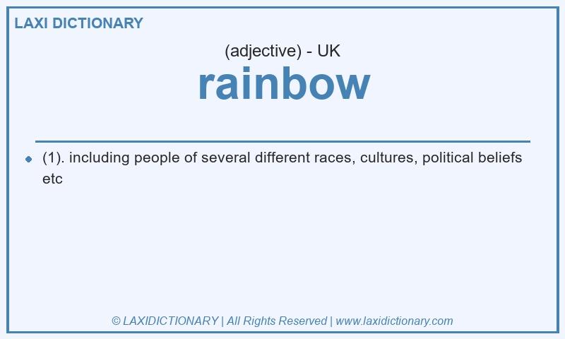 Definition rainbow in British English