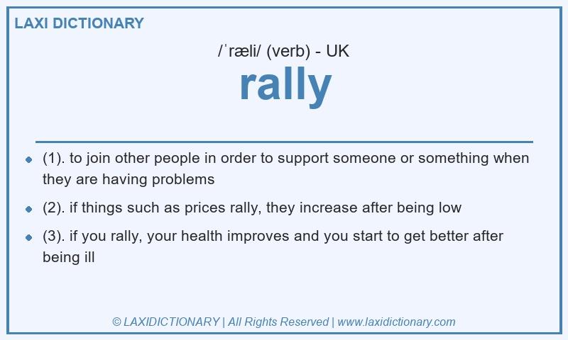 Definition rally in British English