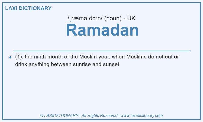 Definition Ramadan in British English