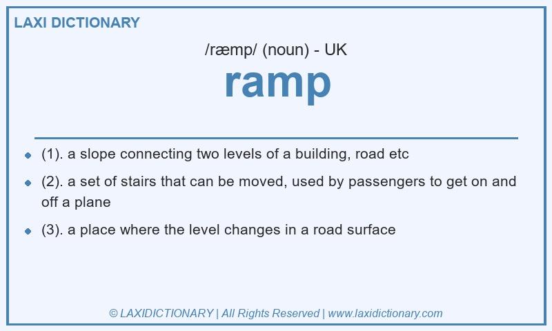 Definition ramp in British English