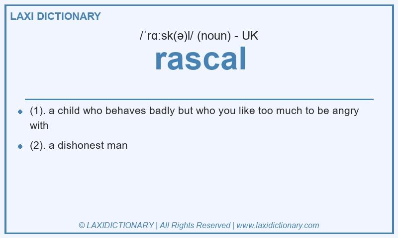 Definition rascal in British English