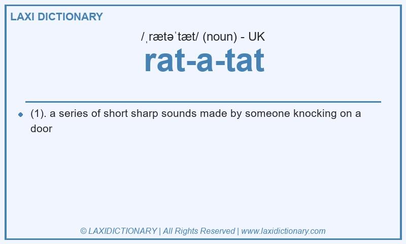 Definition rat-a-tat in British English