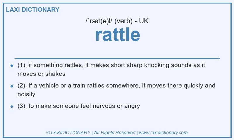 Definition rattle in British English