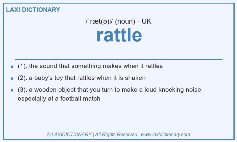 Definition rattle in British English