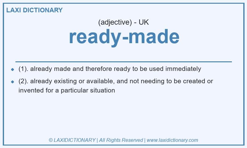 Definition ready-made in British English