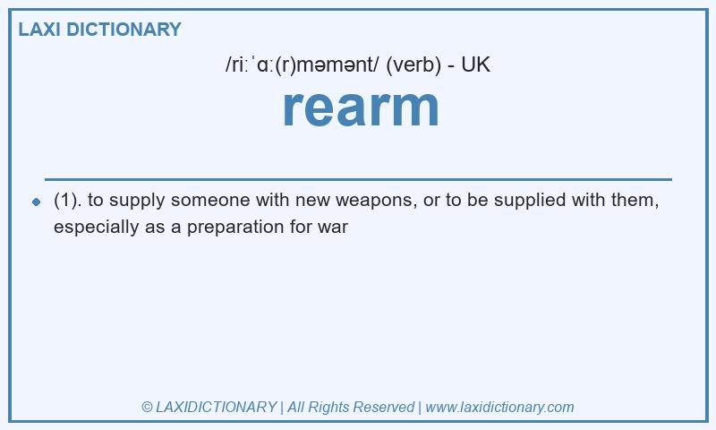 Definition rearm in British English