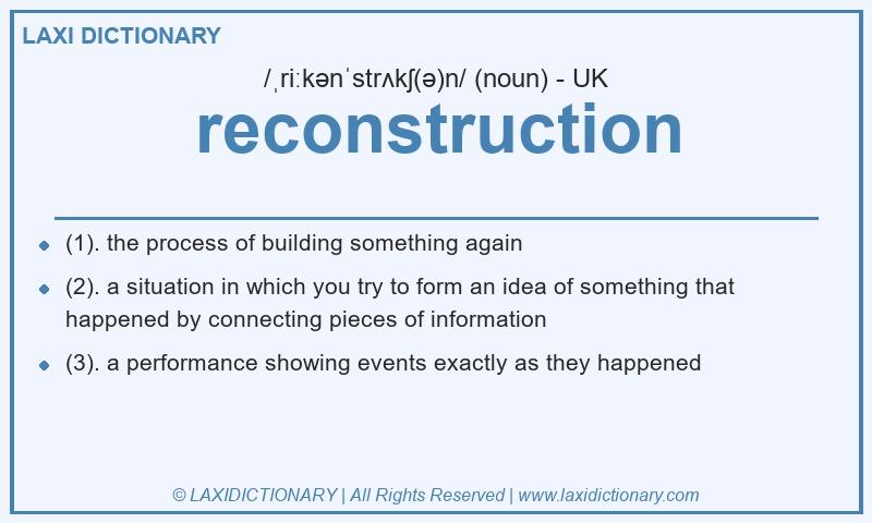 Definition reconstruction in British English