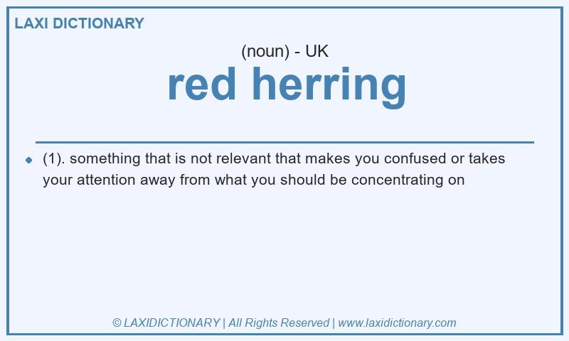 Definition red herring in British English