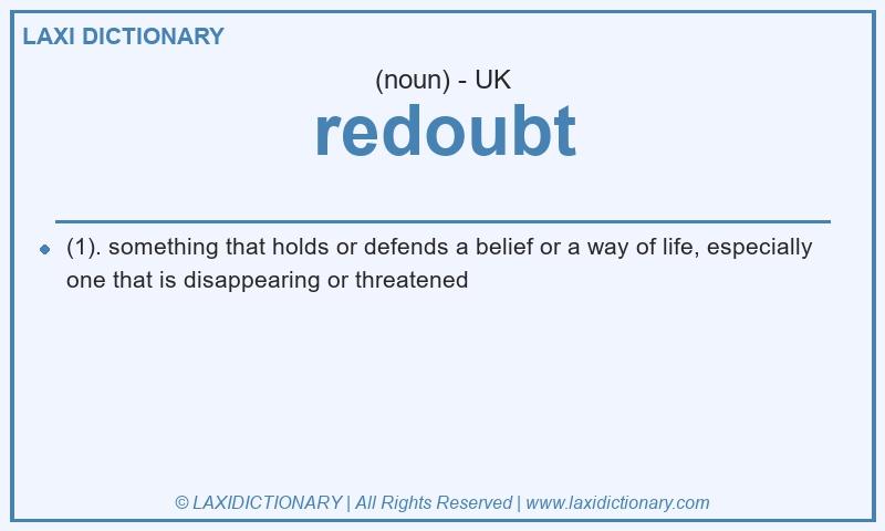 Definition redoubt in British English