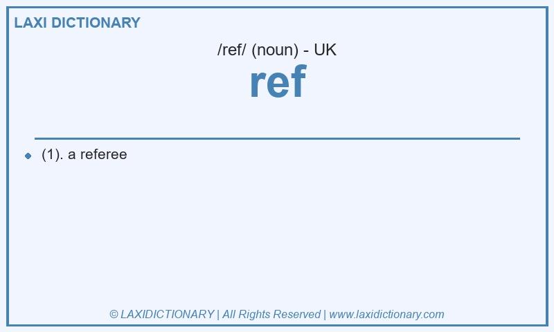 Definition ref in British English