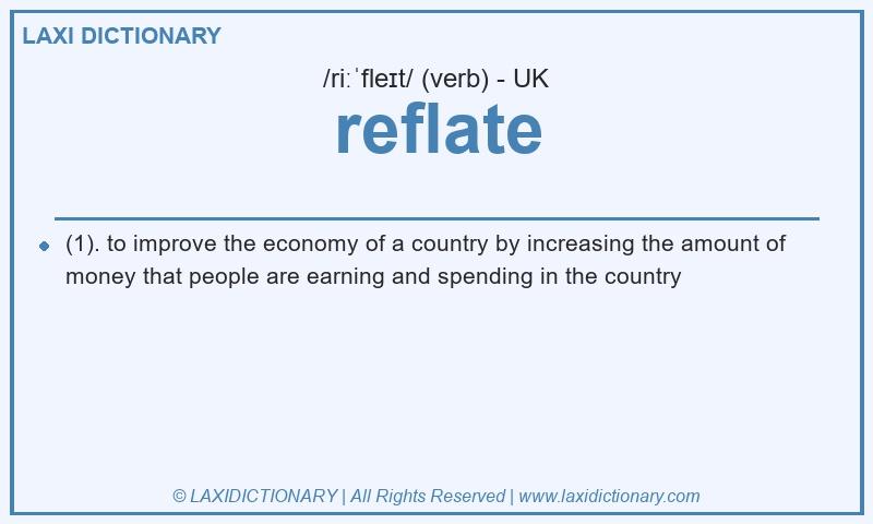 Definition reflate in British English