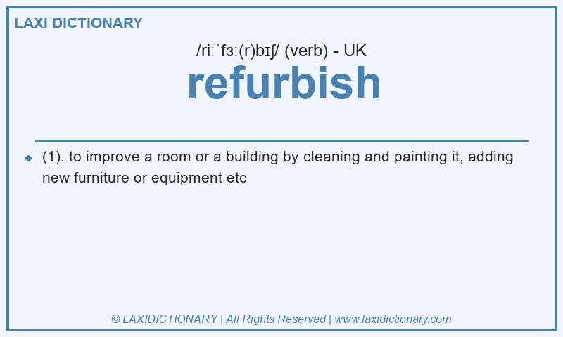 Definition refurbish in British English