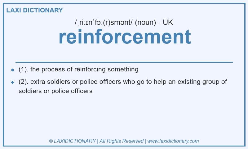 Definition reinforcement in British English