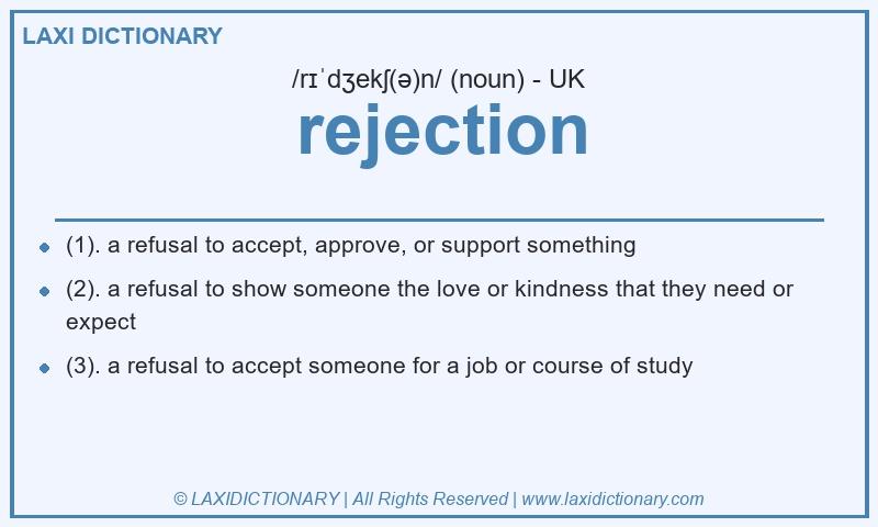 Definition rejection in British English