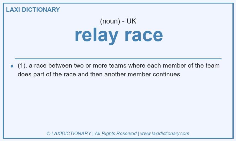 Definition relay race in British English